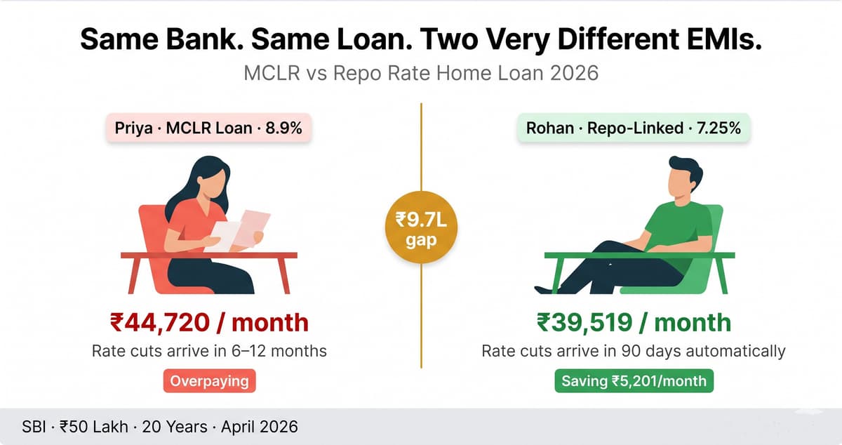 MCLR vs Repo Rate Home Loan 2026: Which Is Costing You More?